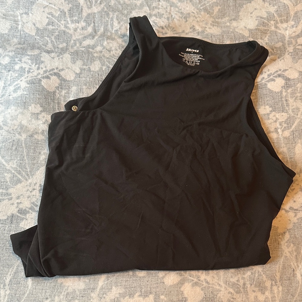 SKIMS Black Sleeveless Bodysuit